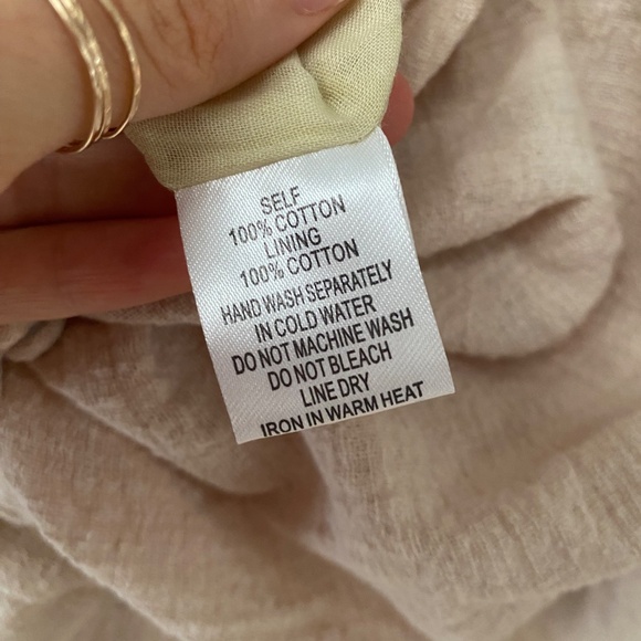 NWT Stolen Hearts Vici Comfort in The Clouds Cotton Beige Romper Size S - Picture 6 of 7